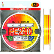 Шнур Gosen PE 240BP 240m (желтый)*